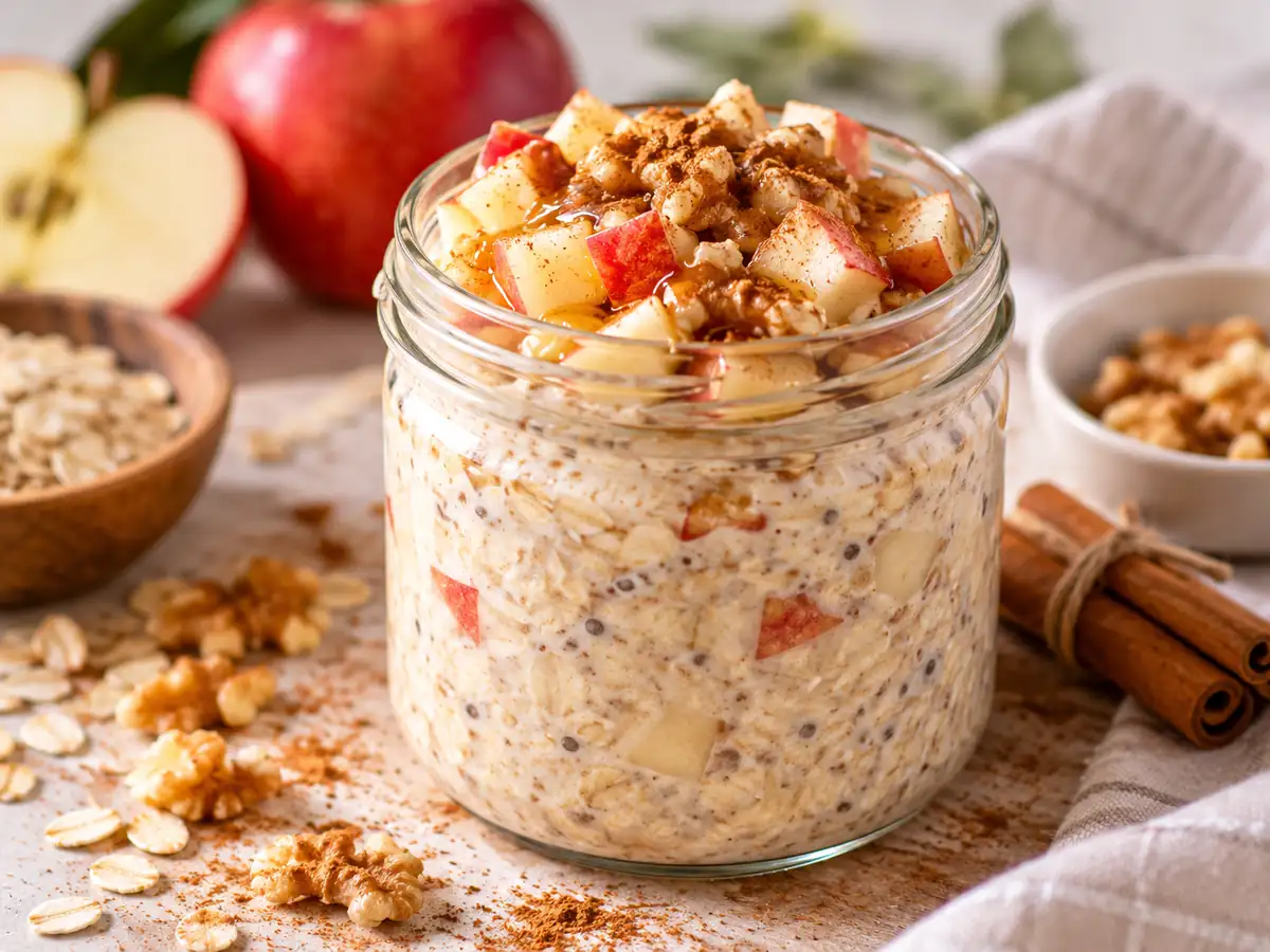 Apple cinnamon overnight oats