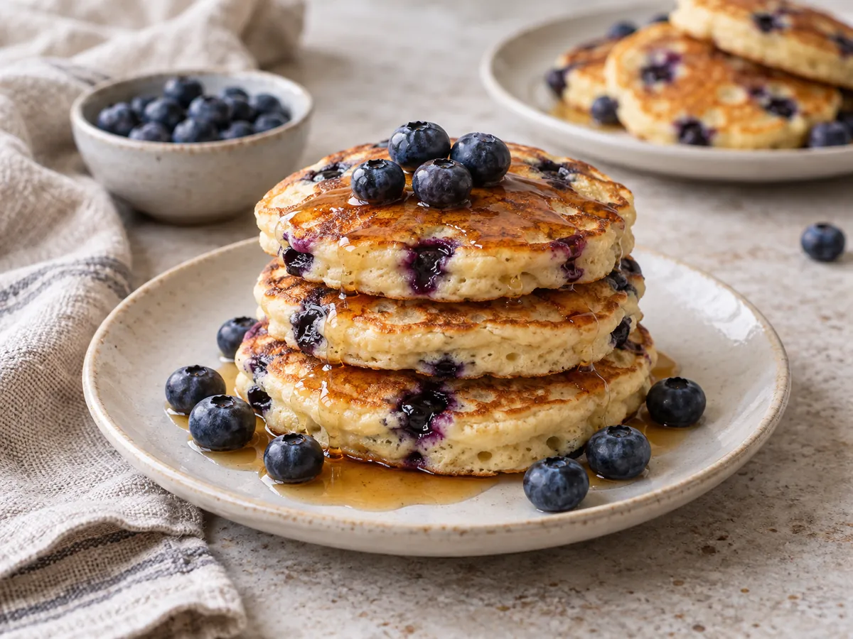 Blueberry pancakes