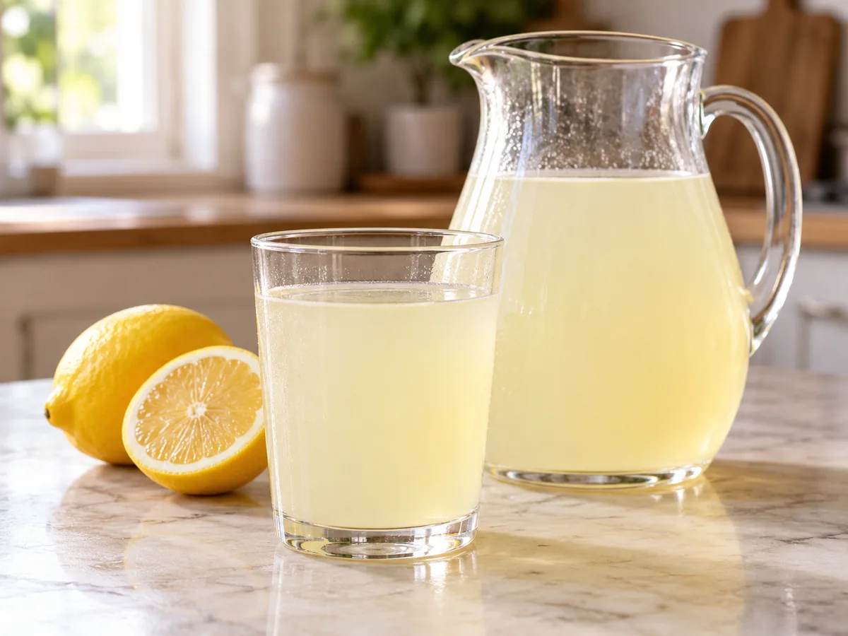 Homemade still lemonade