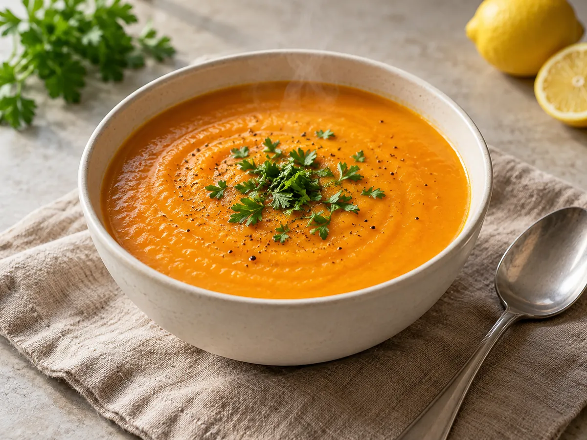 Carrot ginger soup