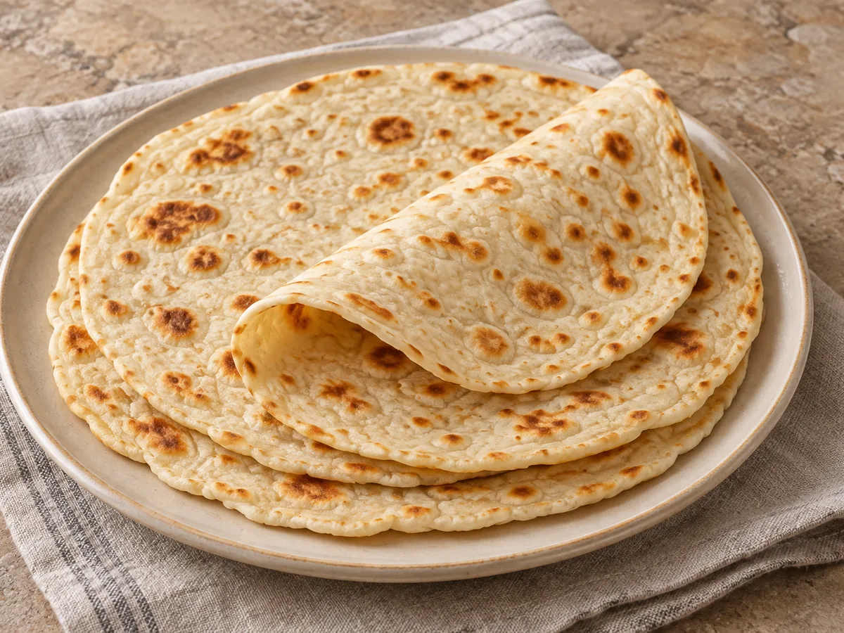 Olive-oil piadina (Italian flatbread)