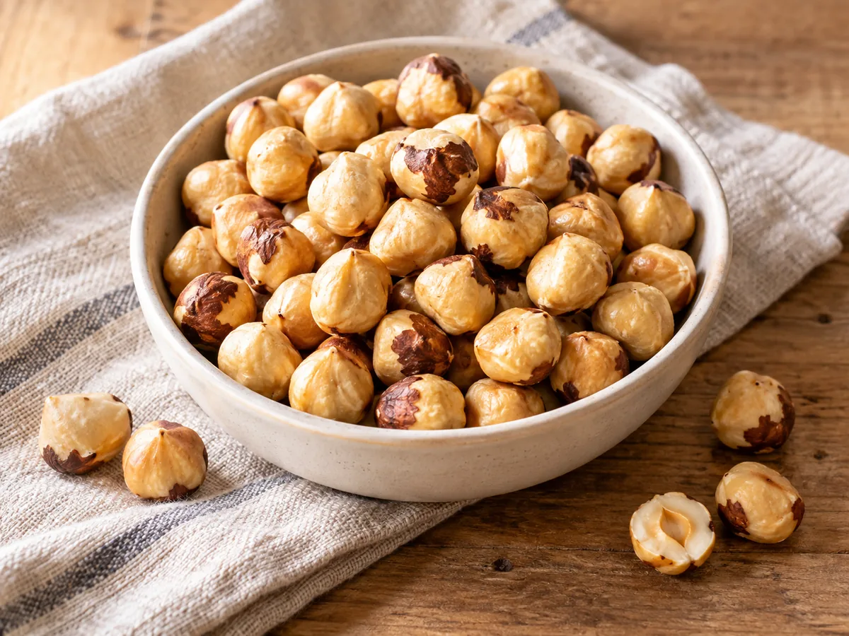 Roasted hazelnuts